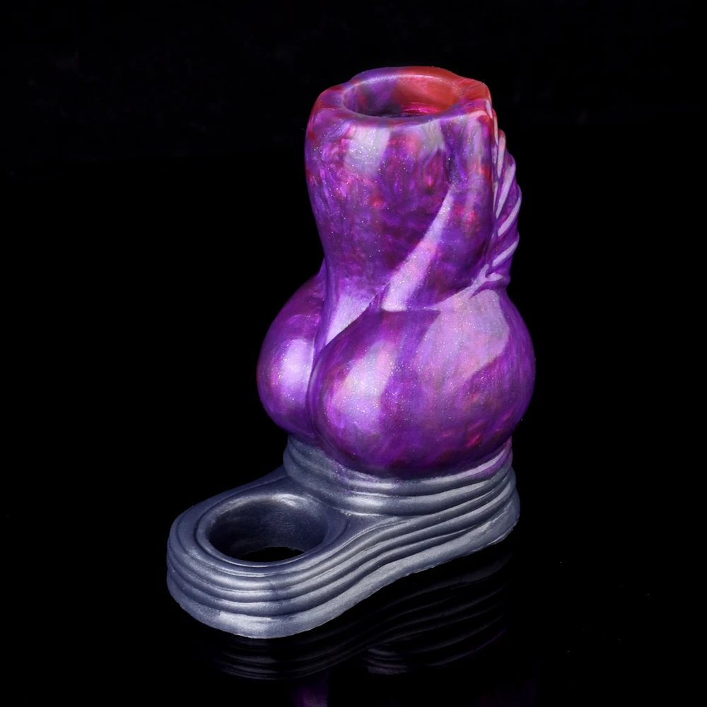 NNSX Silikon Sleeve Extender Realistisch strukturierter Dildo Vergrößerungshülse Ring Verzögerung Ejakulation Sexspielzeug für_voghion.com