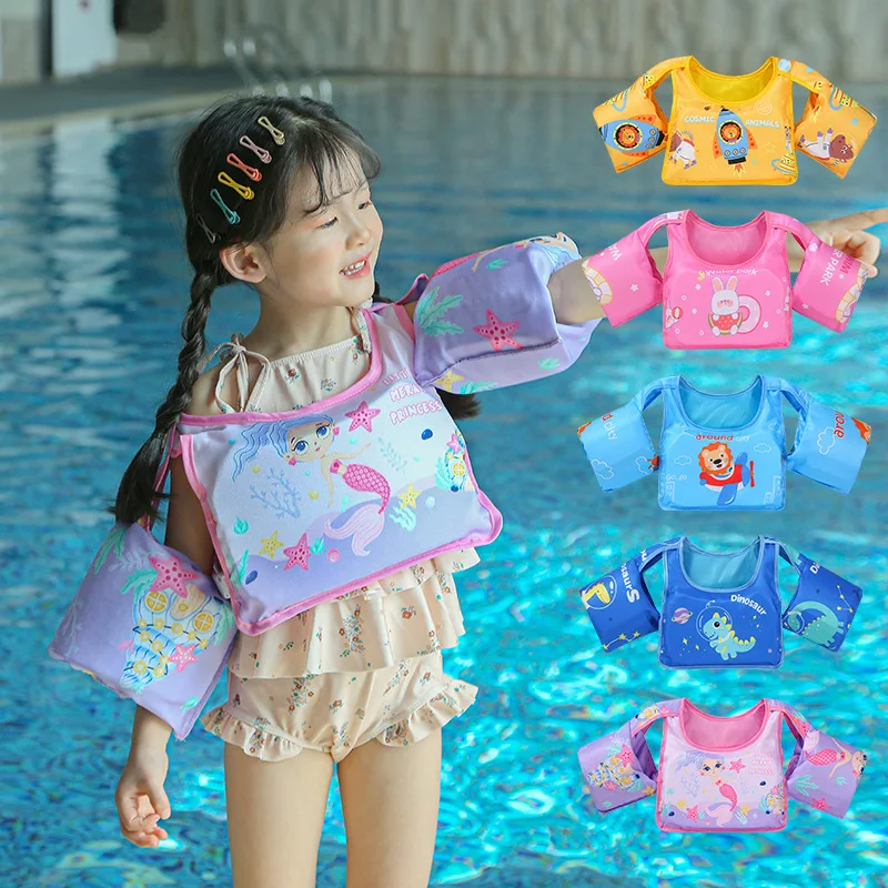 Children Floating Circle Water Sleeves Floating Coat Vest Circle Swimming Float Arm Children's Boys Girls Equipment