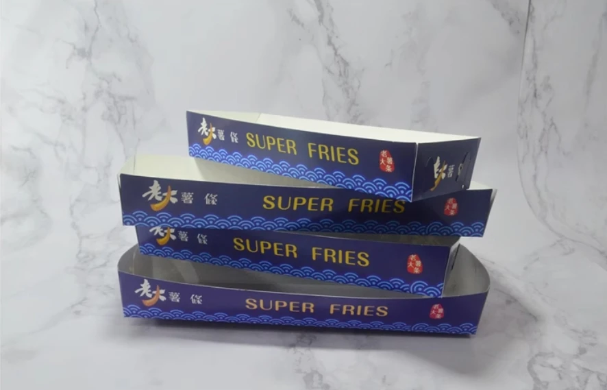 100pcs Extra-Long Kraft Paper French Fry Boxes, Disposable Chips Packaging Containers, ... - SKU PFFB1526 - UGI Packaging