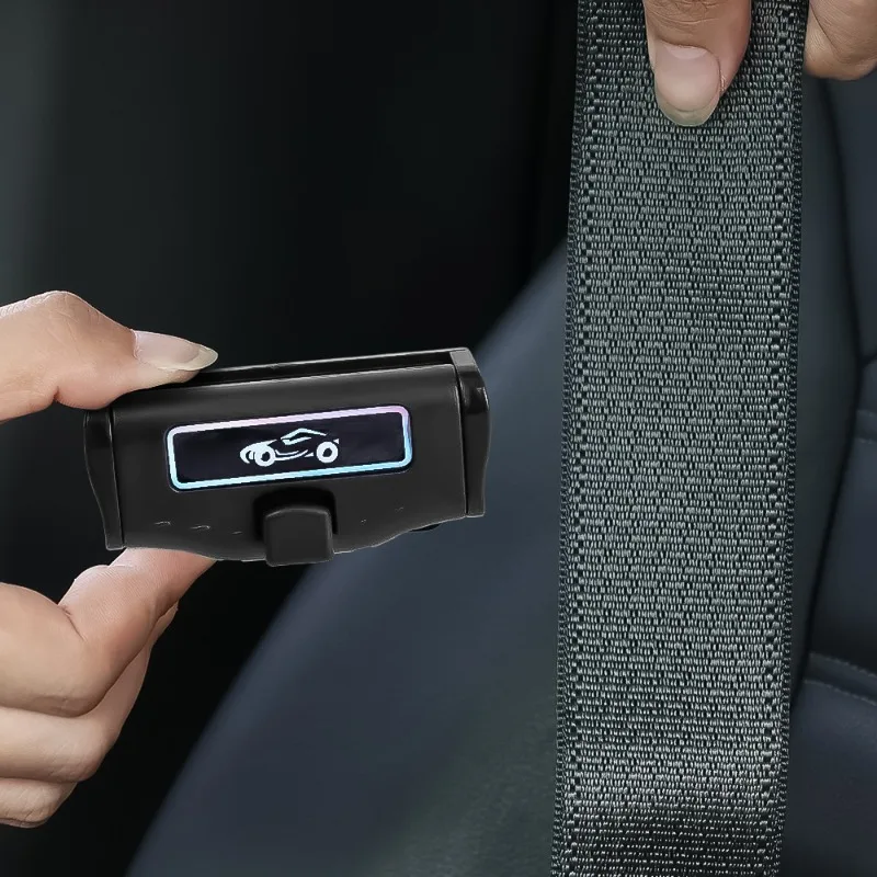 Car Seat Belt Limiter Fixed Buckle Stopper Automatic Elastic Adjuster Anti-strangulation Clip For 51mm Safety