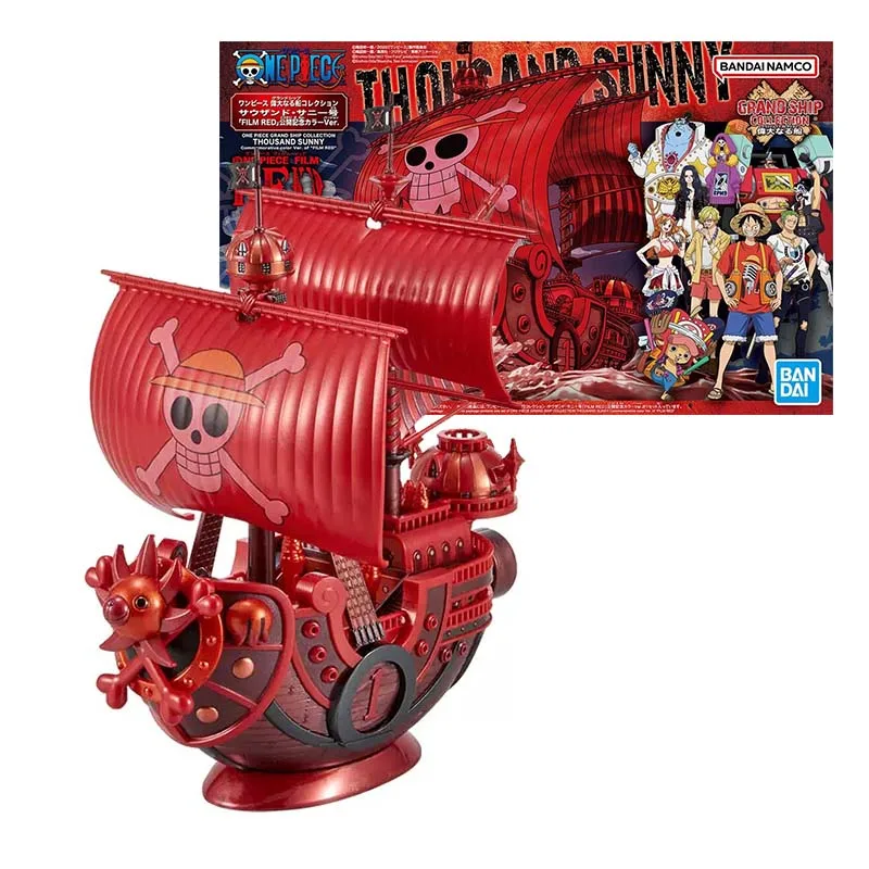 

Bandai Figure One Piece Anime Figures Film Red Grand Ship Thousand Sunny Anime Action Figure Toys For Boys Children's Gifts