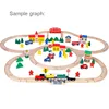New Wooden Train Track Beech Wooden Train Railway Tracks Accessories Fit for Biro Wood Tracks Educational Toys for Kids Gi 6
