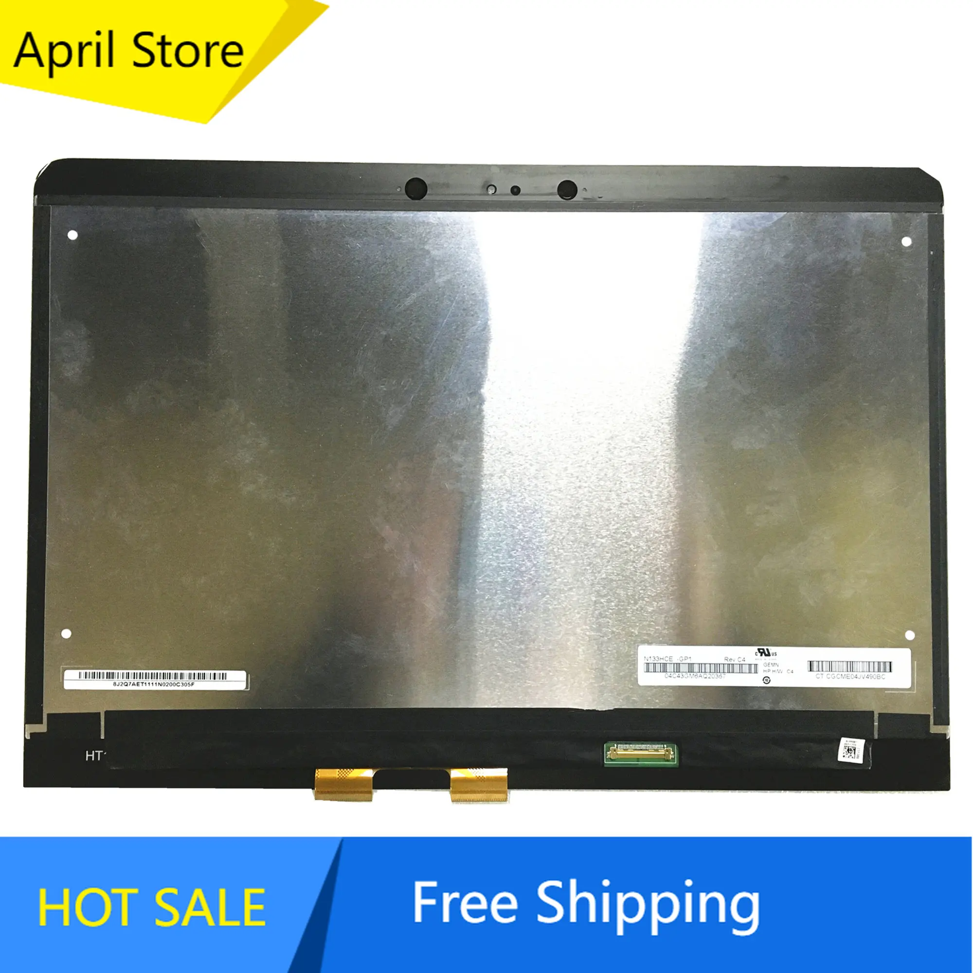 

Free Shipping 13.3"HP X360 Spectre 13-AC Series 13 AC LCD Screen+Touch Digitizer Assembly N133HCE-GP1 1920*1080 IPS