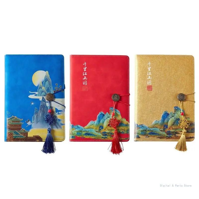 

M17F Блокнот с китайским узлом в твердом переплете, 100 листов линованной бумаги для школьных наград