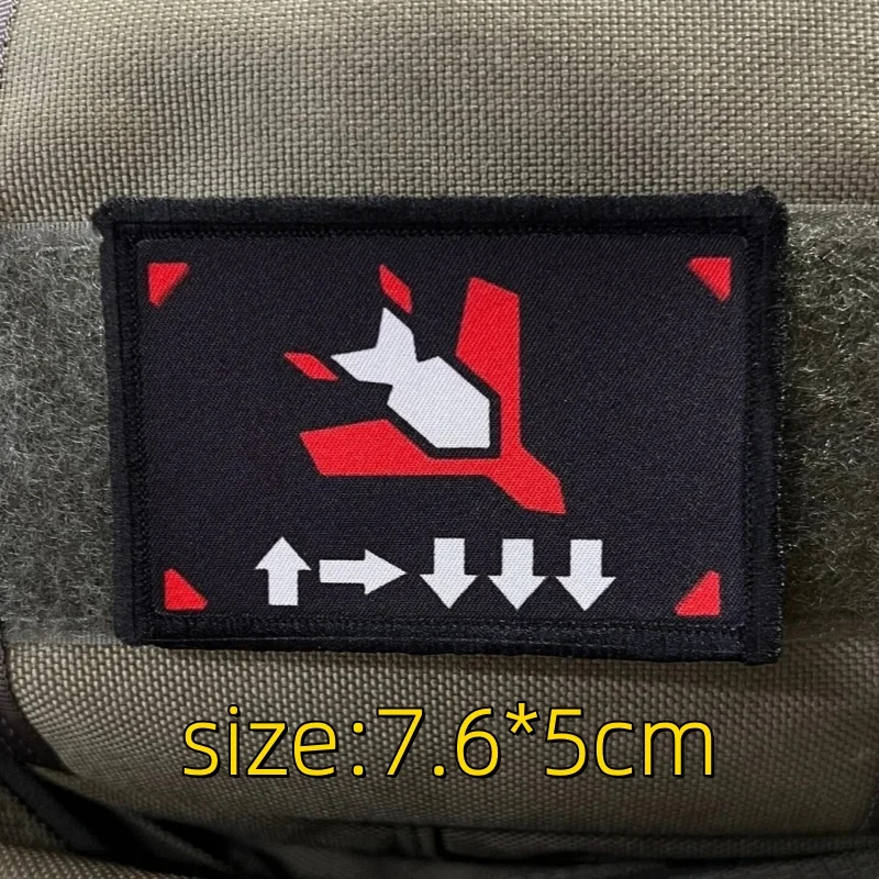 Tactical Patch Helldivers 2 Skull Embroidery Hook&Loop Emblem Military We Dive Together May 6th Morale Badge Backpack Stickers