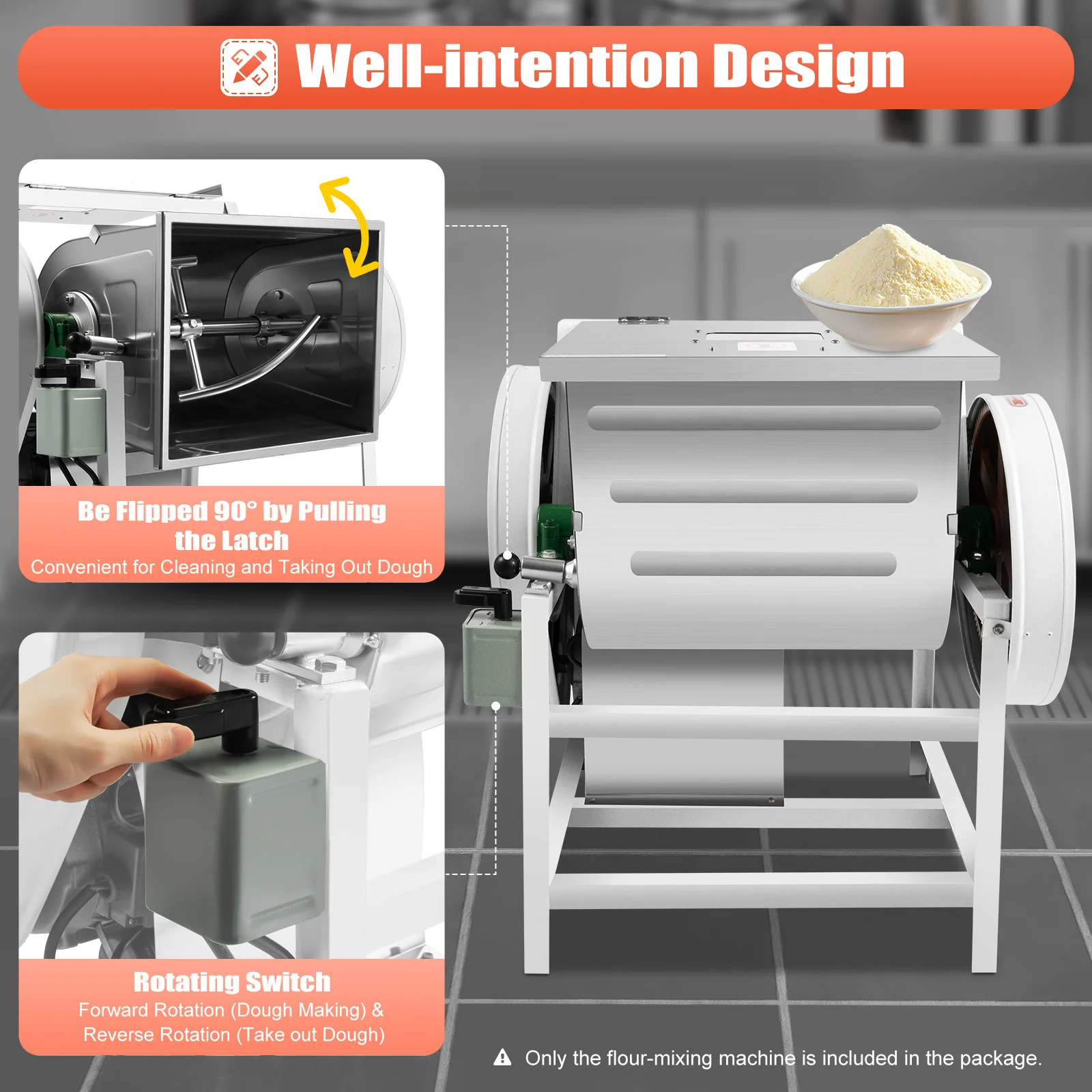 30 QT 15KG Commercial Electric Flour Meat Mixing Mixer 110V Dough Mixer Machine Commercial 30QT Electric Dough Stand 110V
