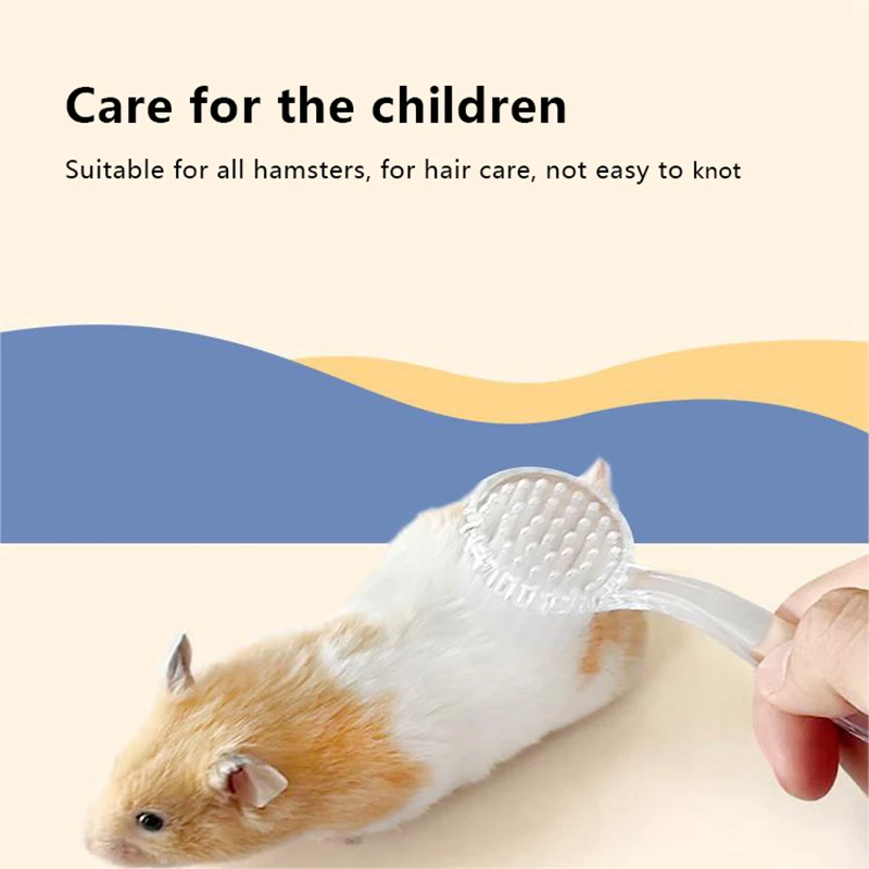 Guinea Pig Cleaning Tools Pet Grooming Brush Hedgehog Massage Bathing Combs Small Animals Cleaning And Beauty Tool Accessories