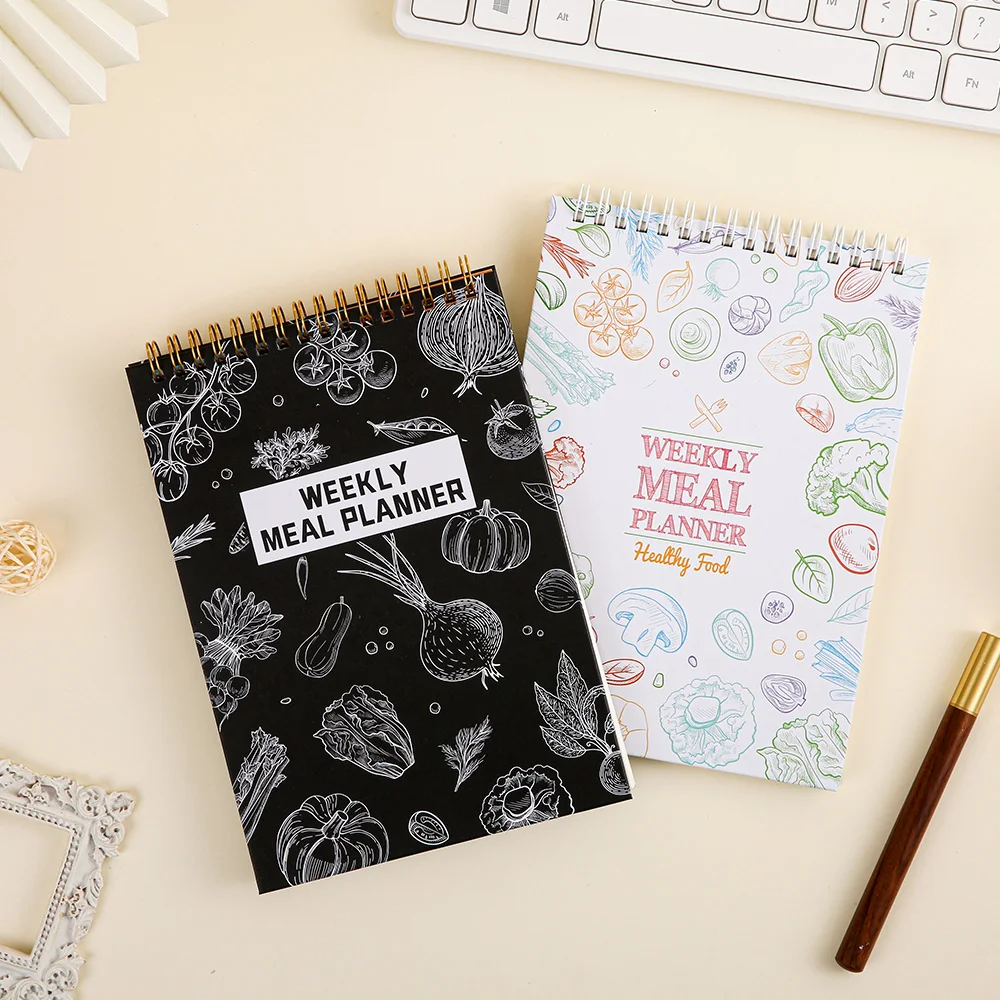 Weekly Meal Planner and Grocery List Journal with Tear-Off Pages