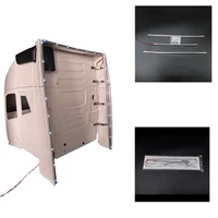 Side Wing Lights Aluminum Rod LED Lamp for Tamiya 1/14 RC Truck Volvo FH16XL 750 4*2 56375 Tractor Trailer LESU Parts 1