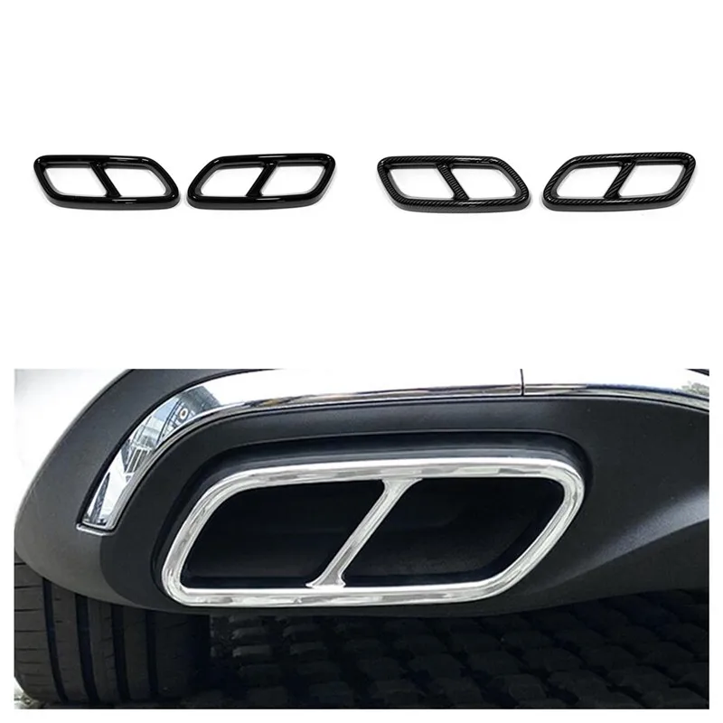 

Автомобильный Стайлинг, задний хвостовой глушитель, выхлопная труба, крышка, отделка для Mercedes Benz C Class W206 2022, внешние аксессуары