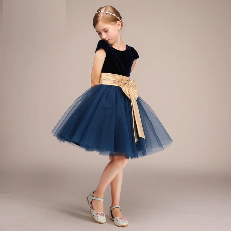 

Flower Girl Dresses Piano Evening Princess Piano Cello Playing Bow Scoop Mini Short Sleeve