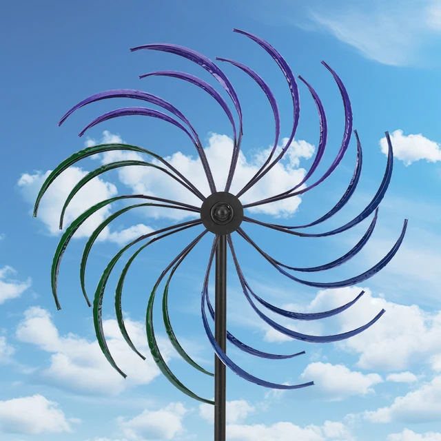 Rainbow Double-Layer Iron Windmill 2