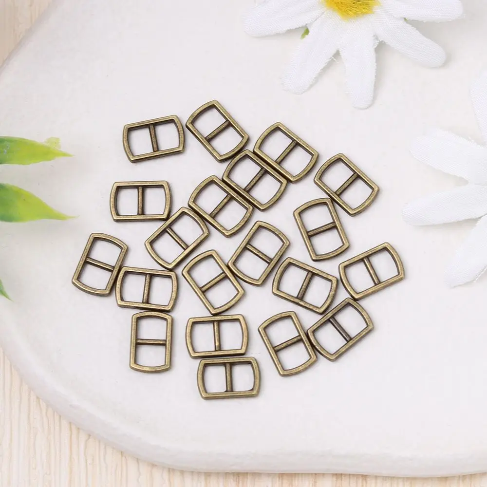 Mini Metal Tri Glide Belt Buckles for Doll Clothes Accessories