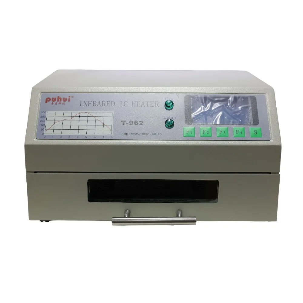 PUHUI T-962 Infrared IC Heater With Smoke Channel Infrared Reflow Soldering Machine BGA SMD Rework Solder Station 5