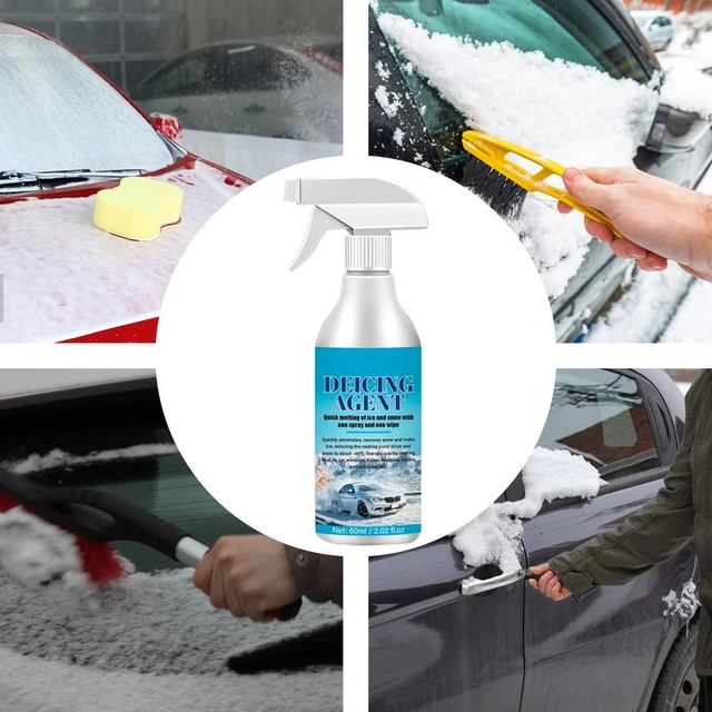 Snow Melting Spray Car Window Glass Deicing Winter De Icing 60ml