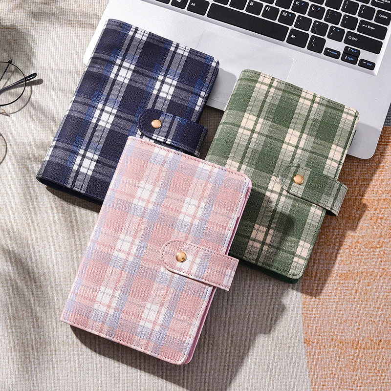 Retro Plaid DIY Binder Notebook Cover - Diary & Agenda Planner Stationery
