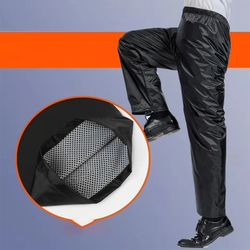Motorcycle Motorbike Rainproof Single Pants Waterproof Unisex Riding Fishing Adult Outdoor Fishing Breathable Wear Rain Pants Disposable Rain Pants