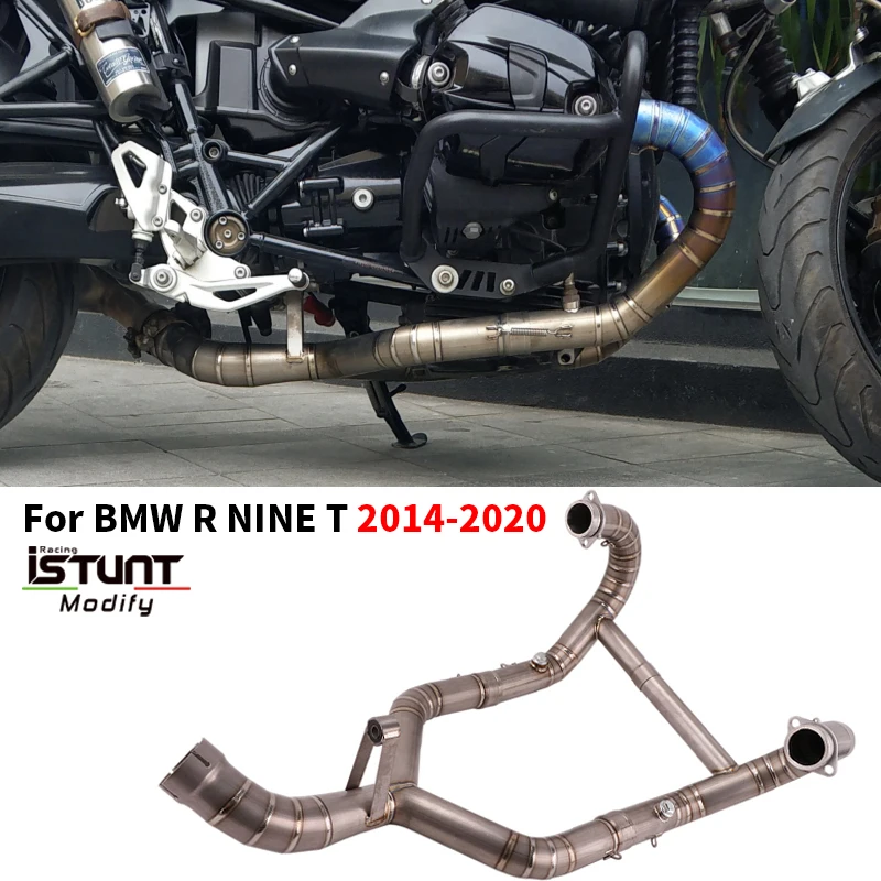 

Full System Slip On For BMW R NINE T RNINET 2014 -2020 Motorcycle Exhaust Escape Moto Modified Titanium Alloy Front Link Pipe