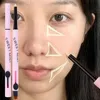 2 in 1 Mosaic Concealer Pen Smooth Invisible Eye Dark Circles Cream Waterproof Natural Coverage Concealer with Brush Foundation 3