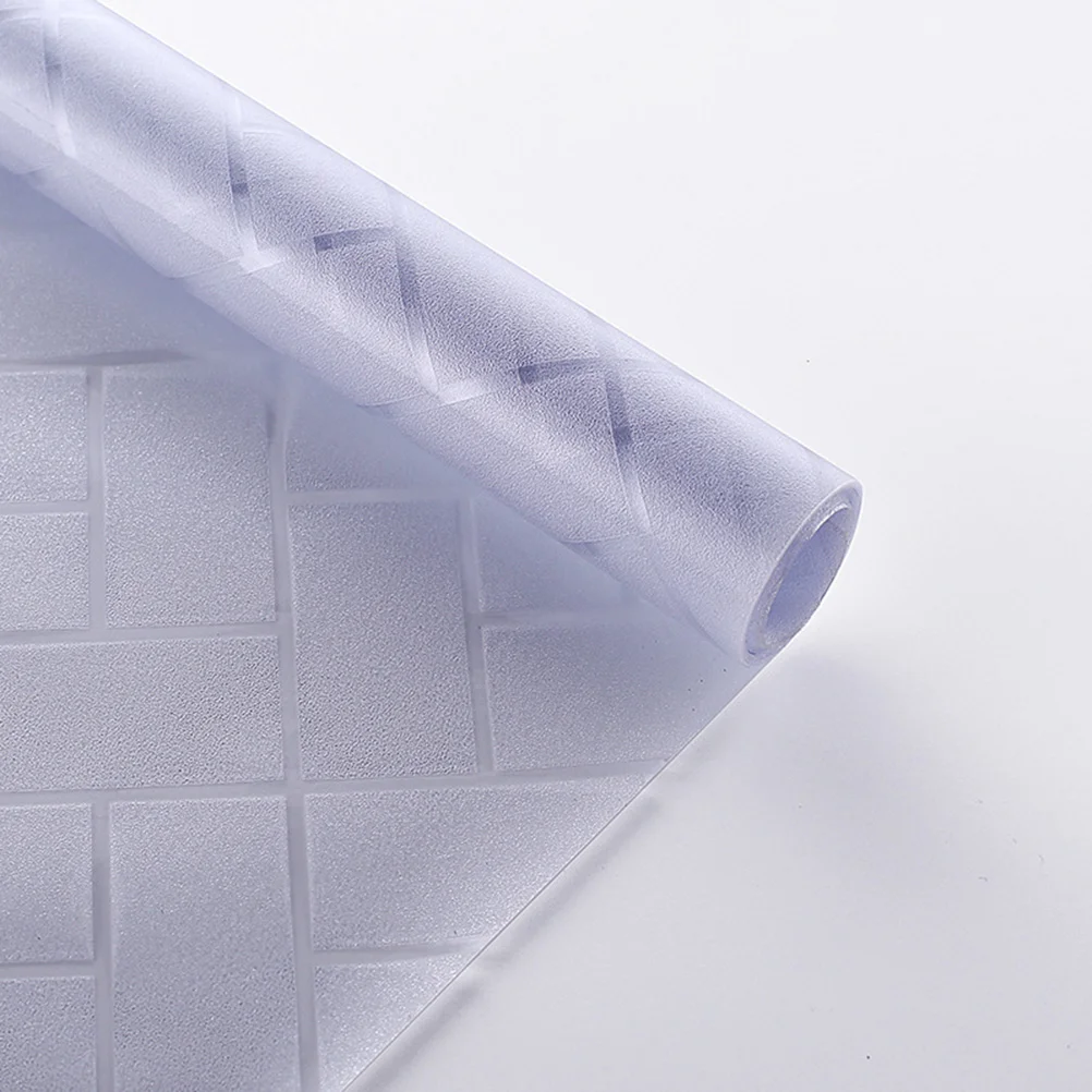 Privacy Windows Film Rhombic Blurry Pattern Frosted Window Sticker for Bathroom Living Room 100x45cm window film window privacy film window tint sticker