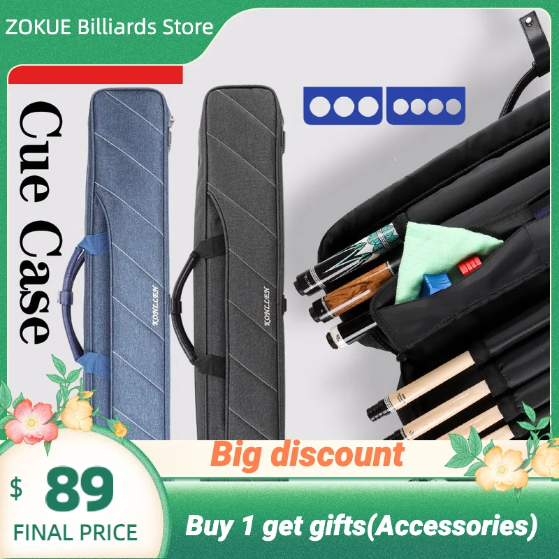 Billmart Pool Cue Case, 2 X 3 Hard Pool Cue Stick Carrying