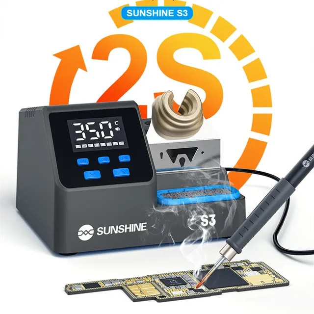 كاوية لحام ذكية SUNSHINE S3 210 – بمقبض C210 وتسخين فوري 4
