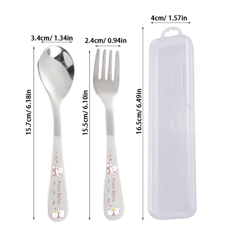 Children's Stainless Steel Spoon Cartoon Car Pot Spoon Soup Bun Home Kitchen Essential Cute Tableware Children's Fork