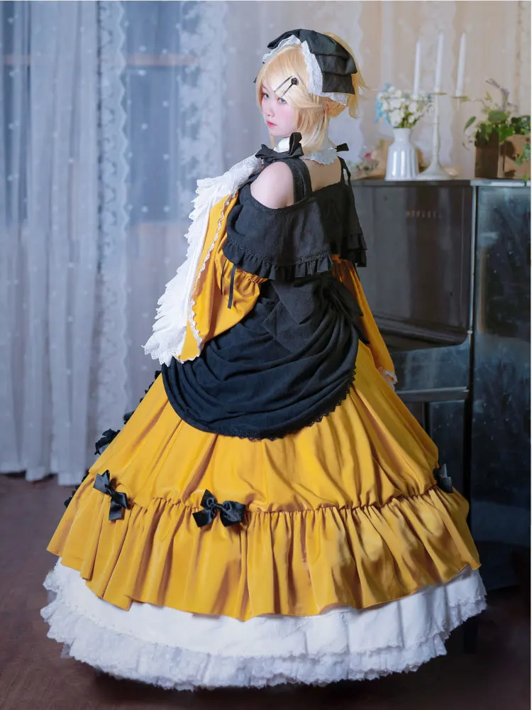 15th Anniversary Rin Cosplay Costume Women Cute Gothic Lolita
