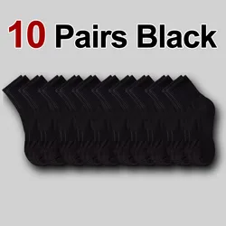 Neutral Solid Color Mid Calf Round Neck Socks - Sweat Absorbing & Breathable All - Season Sports Socks (10/20/30 Pairs) - 36 - 44EU (10 Pairs Black)