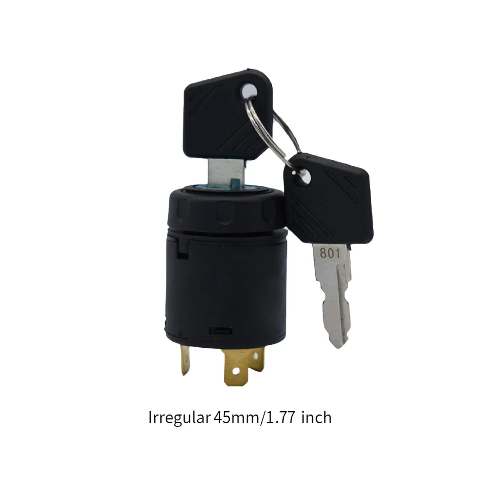 Forklift Key Switch Forklift Ignition Switch Directly Replace Part Key for Agricultural Trailer