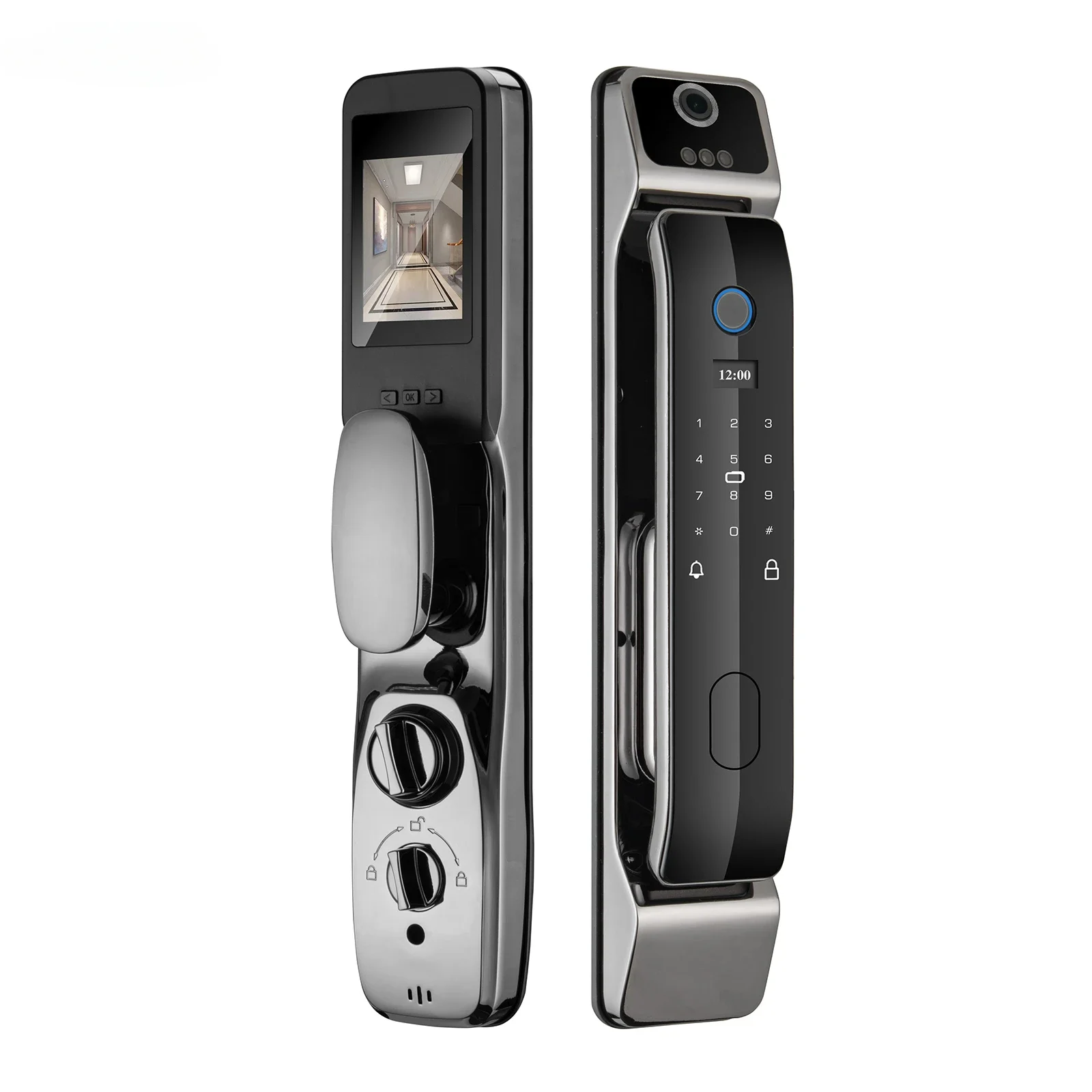 Smart Face ID Lock 3D Face Recognition Door Lock Work With WIFI APP Remote Unlock Capture Photo