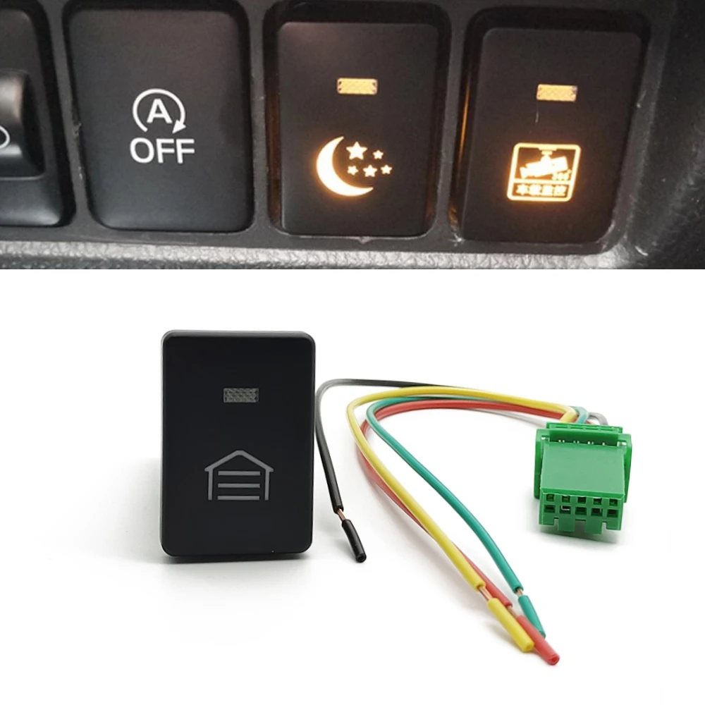 Per Suzuki Jimny 2019 2020 2021 Arancione Led Light Car Power On Off Pulsante Interruttore Garage Con Cavo Di Collegamento