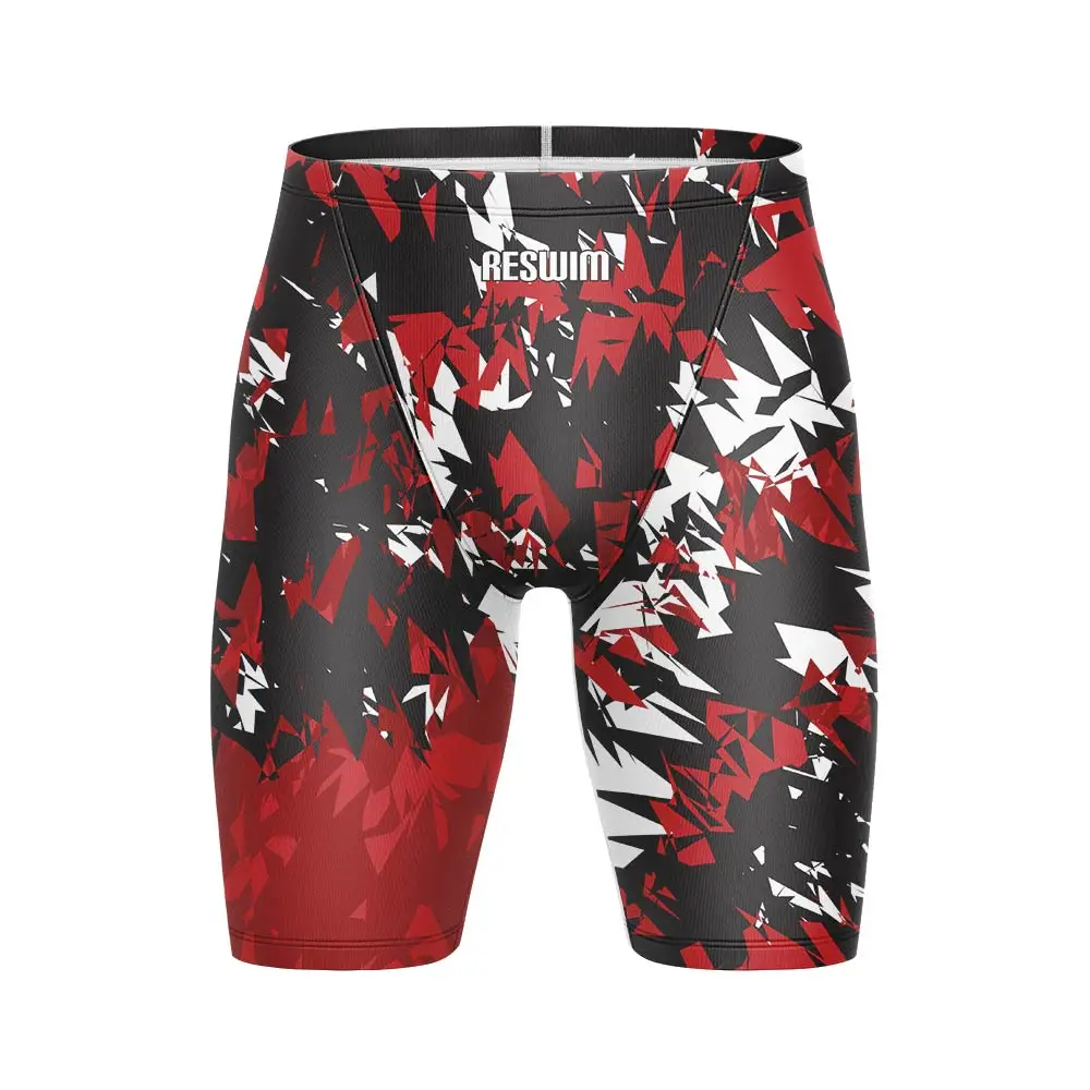 Mens Swim Jammer Swimsuit Shorts Athletic Training Beach Tights Shorts Man Summer Swimming Trunks Swim Diving Surfing Pants