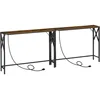 2 Pack Narrow Sofa Table with Charging Station, 39.4" L X 5.9" W X 29" H, Skinny Console Table, Long Entryway Table, Hallway 1