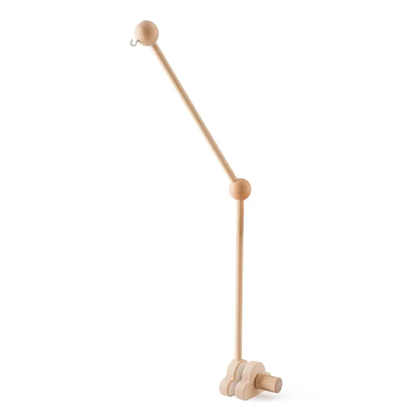 Wooden Crib Mobile Baby Bed Bell Rattle Toy Soft Felt Cartoon Bear Mobile bracket Newborn Music Box Bed Bell Hanging Bracket Toy - Image 28