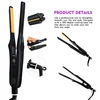 2 in 1 Small Flat Iron Hair Straightener & Curler For Short Hair Women And Men Beard Straightener Pencil Flat Iron Dual Voltage 4