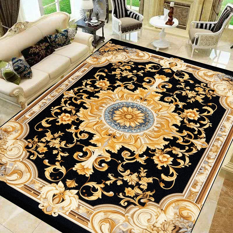 European Vintage Fashion Floor Carpet Non-slip Carpet Multi-size Decoration Water absorption Floor