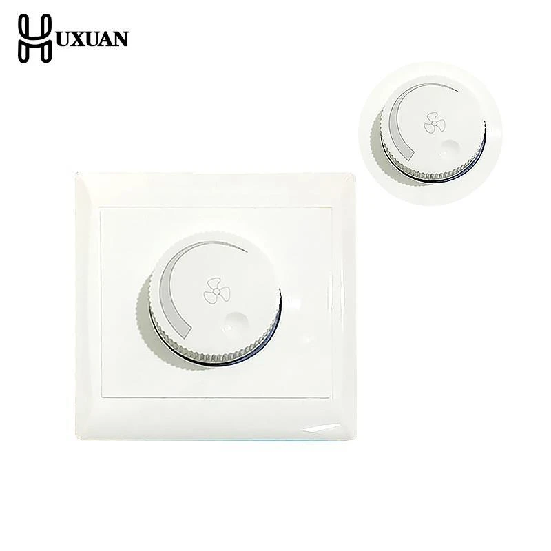 220v 10a Adjustment Ceiling Fan Speed Control Switch Wall Button Dimmer