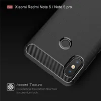 Soft Matte Case for xiaomi Redmi Note 5 Note5 Shockproof Carbon Fiber Phone Cover For redmi note 5 pro Note5 Pro Silicone Case 2