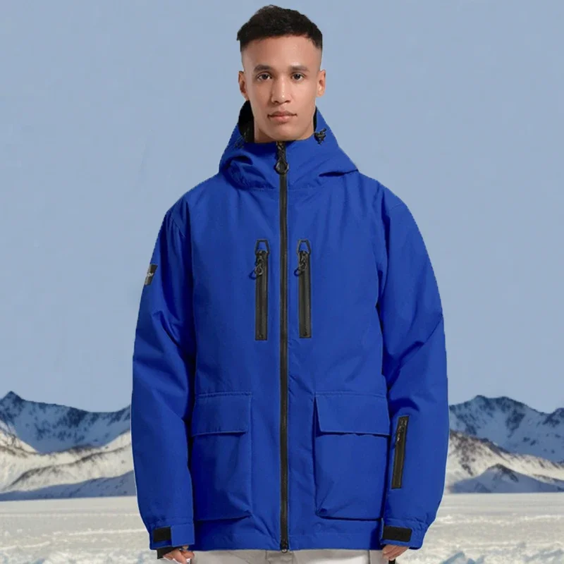 Winter New Skiing Jackets Thickened Warm Winter Clothes Outdoor Sport Waterproof Jackets Loose Couple Snow Coats Snowboard Tops