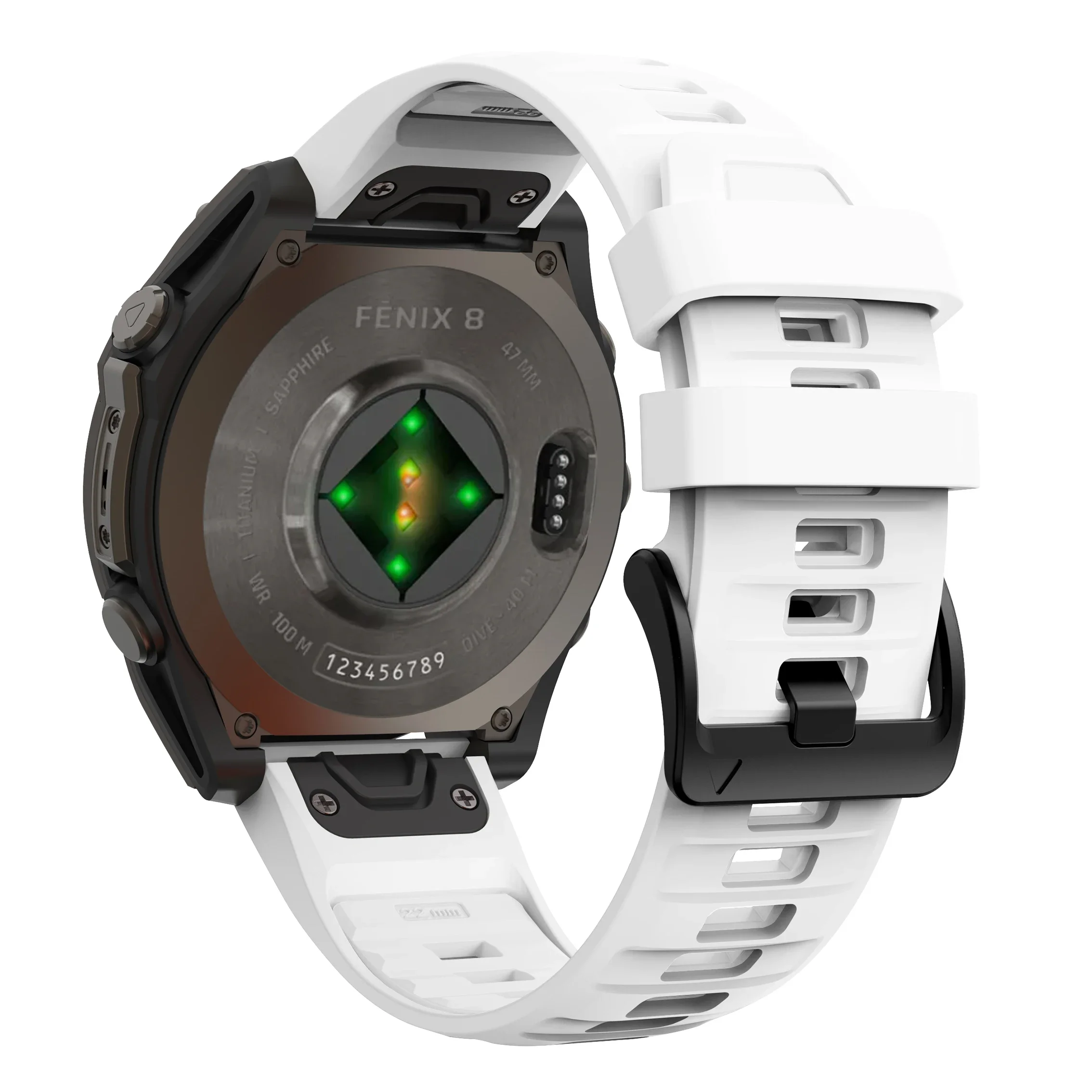 Versatile Silicone Watch Band for Fenix8 - QuickFit Strap Bracelet
