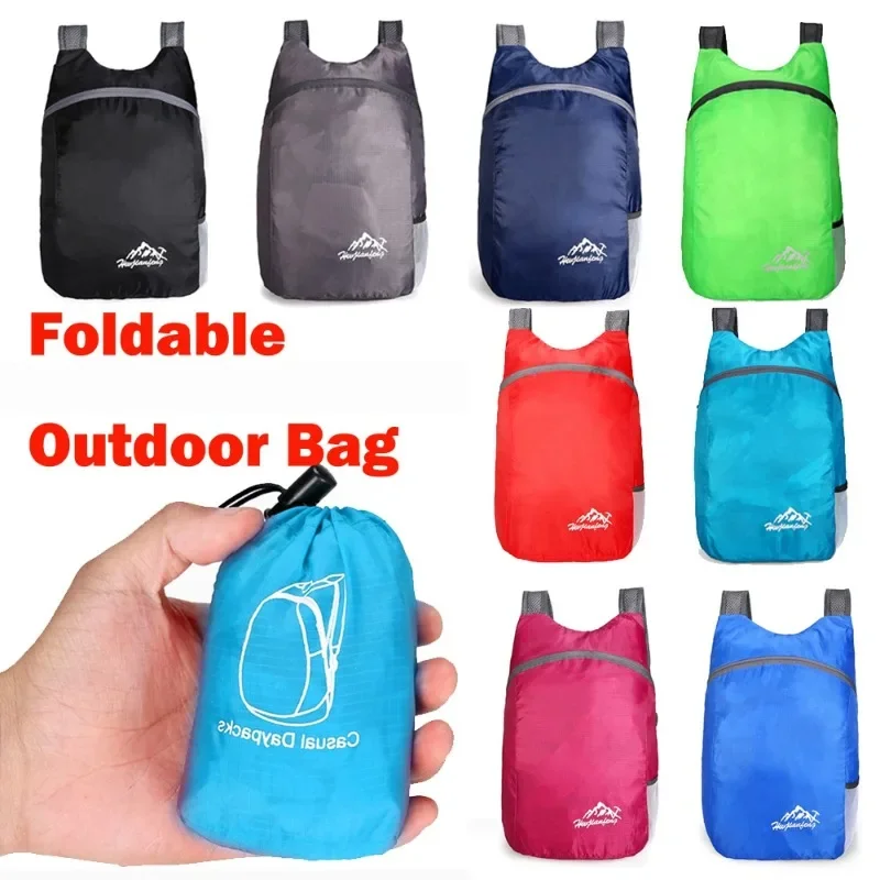 

20L Lightweight Packable Backpack Foldable ultralight Outdoor Folding Backpack Travel Daypack Bag Sports Daypack for Men Women &
