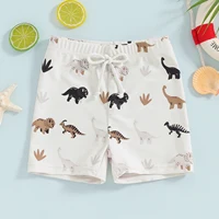 ma&baby 6M-4Y Newborn Infant Toddler Baby Boy Swimsuit Dinosaur Coconut tree Print Shorts Kid Swimwear Beachwear 4