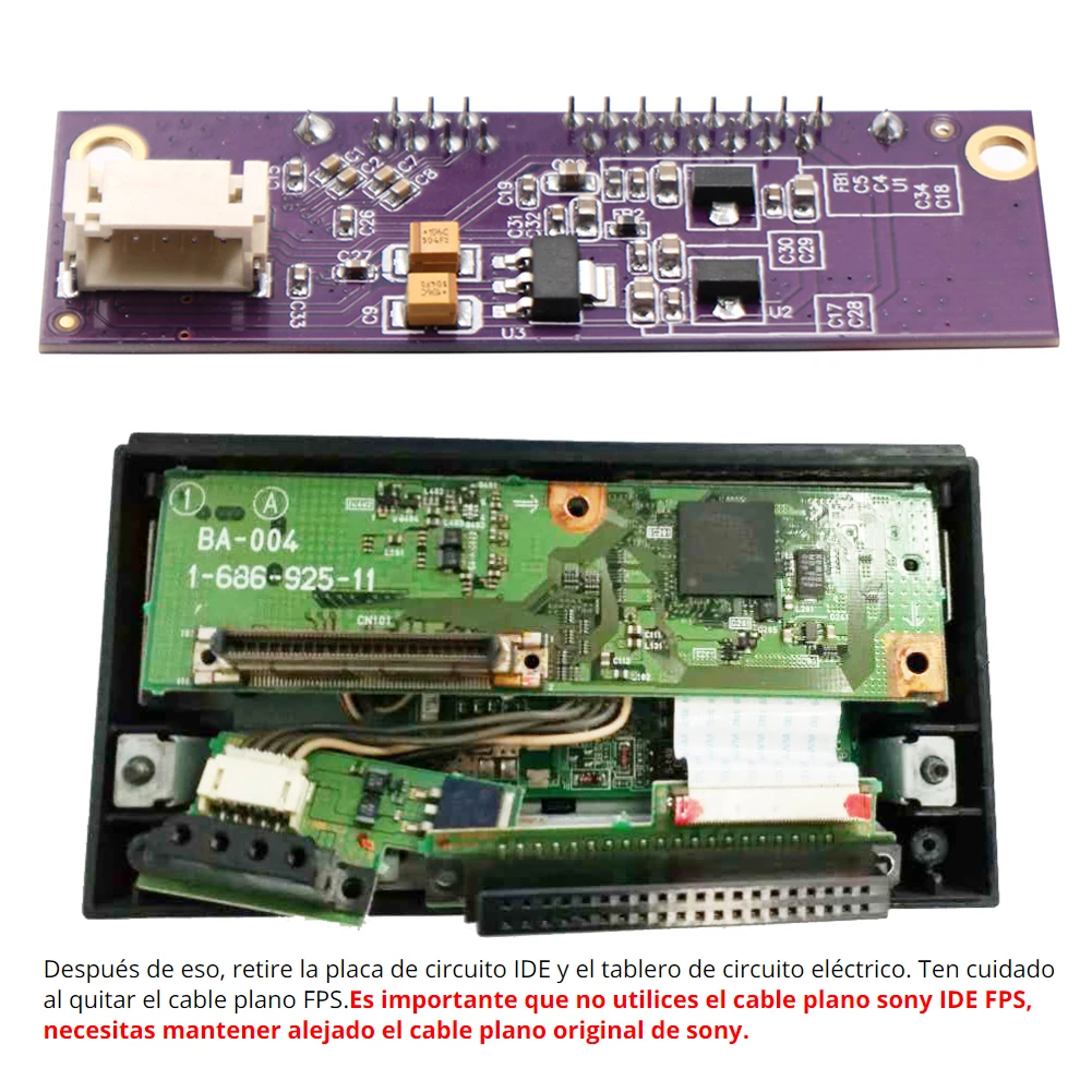 Hard Disk Adapter Board Replacement Parts IDE Original Network Adapter Module Purple for SONY PS2