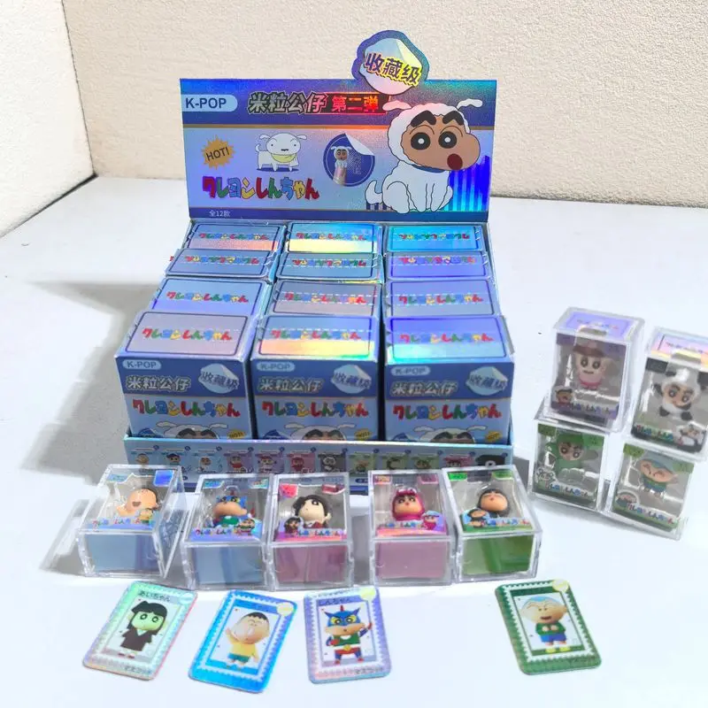 Crayon Shin-Chan Serie Animali: Scatola a Sorpresa con 12 Stili di Mini Statuette in Resina, Ornamento da Scrivania, Regalo di Compleanno - immagine 5