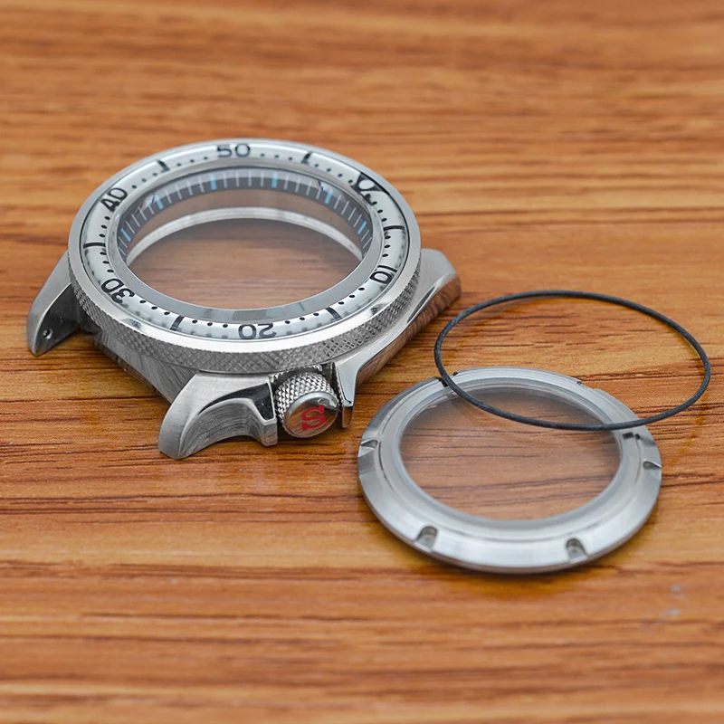 42Mm Skx007 Srpd Custodia Seiko Nh34 Nh35 Cassa Dell'Orologio Adatta Per Nh34 Nh35 Nh36 7 S26 Movimento Giapponese Cover Posteriore Trasparente Cassa 