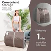 Portable far infrared sauna for Relaxation & Detox Full Body Sauna Tent with Heating Foot Pad & Folding Chair 6