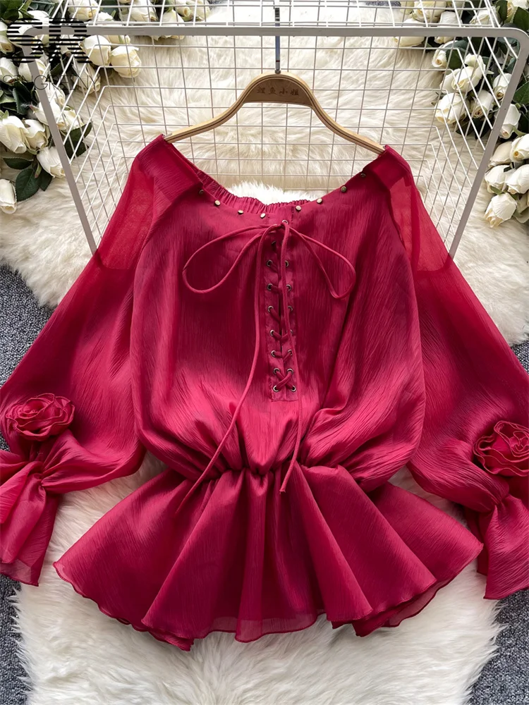 ブラウス シャツ Off shoulder frill blouse レディース wee9s ブラウス シャツ big collar frill blouse / 付け襟風