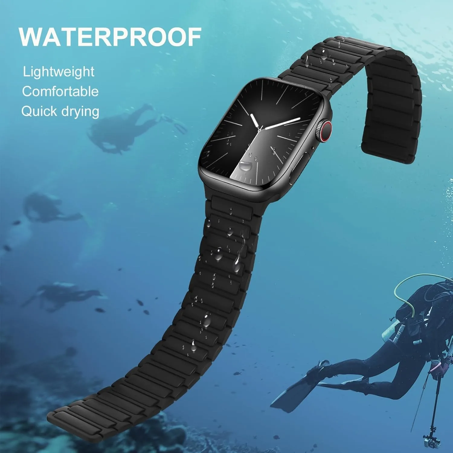 Magnetic Silicone Strap for Smartwatches – Versatile and Durable Design