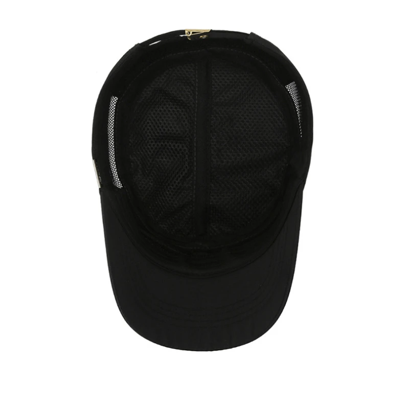 Summer Mesh Flat Top Hat for Men Breathable Quick Drying Military Cap Outdoor Sport Cadet Kepi